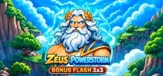 Vox Casino: Zeus Powerstorm Bonus Flash3x3 — spel van spinomenal